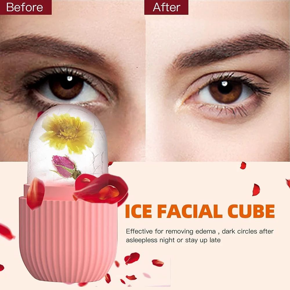Face Silicone Facial Cube Ice Roller