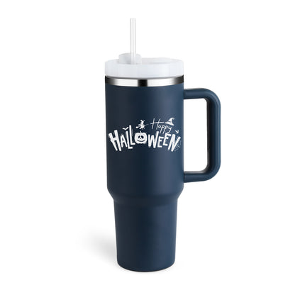 40 Oz Tumbler With Handle Straw Insulated, Stainless Steel